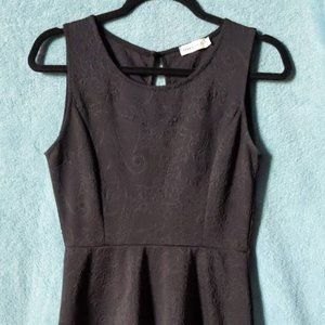 Black Embossed Ginger G Dress
